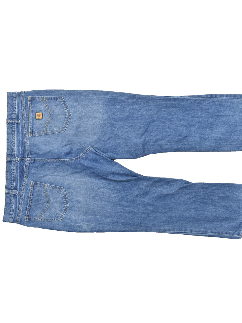 Carhartt Men's Relaxed Fit Blue Jeans Size 44x32 Medium Wash 100% Cotton